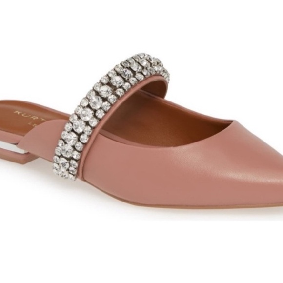 Kurt Geiger Princely Pink rhinestone Embellished Mules - Picture 4 of 4